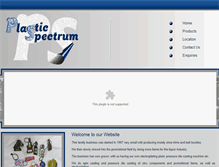 Tablet Screenshot of plasticspectrum.co.za